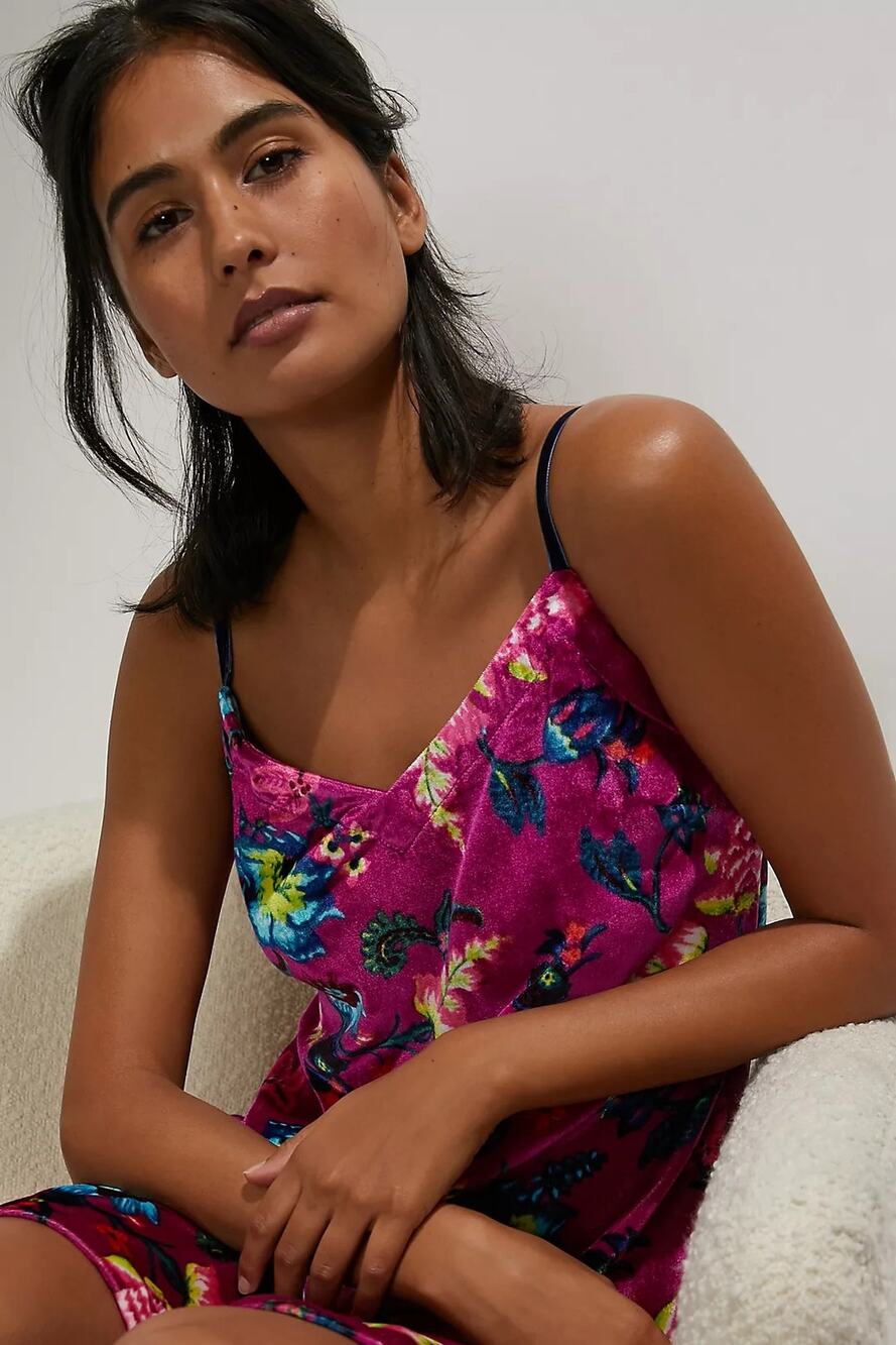 NWT Anthropologie Shania Velvet Slip Mini Dress - Size M